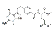 Pemetrexed N-Methyl Dimethyl Ester ;N-[4-[2-(2-Amino-1-methyl-4,7-dihydro-4-oxo-1H-pyrrolo[2,3-d]pyrimidin-5-yl)ethyl]benzoyl]-L-glutamic acid dimethyl ester