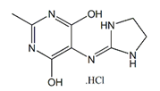 Moxonidine Dihydroxy Impurity ; 5-[(4,5-Dihydro-1H-imidazol-2-yl)amino]-6-hydroxy-2-methyl-4(3H)-pyrimidinone hydrochloride  |  352457-32-0