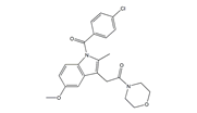 Indomethacin Morpholinylamide Impurity ;1-(4-Chlorobenzoyl)-5-methoxy-2-methyl-1-[2-(4-morpholinyl)-2-oxoethyl]-1H-indole   |  2854-32-2