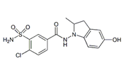 Indapamide 5-Hydroxy ;3-(Aminosulfonyl)-4-chloro-N-(2,3-dihydro-5-hydroxy-2-methyl-1H-indol-1-yl)benzamide  |  126750-70-7