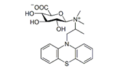 Promethazine N-β-D-Glucuronide ; (3S,4S,5S,6R)-6-((1-(10H-Phenothiazin-10-yl)propan-2-yl)dimethylammonio)-3,4,5-trihydroxy-tetrahydro-2H-pyran-2-carboxylate    |   137908-81-7