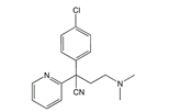 Chlorpheniramine Nitrile Impurity ; 2-(4-Chlorophenyl)-4-(dimethylamino)-2-(pyridin-2-yl)butanenitrile | 65676-21-3