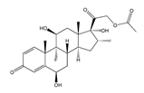 Dexamethasone Acetate 6β-Hydroxy Impurity ;21-O-Acetyl 6β-Hydroxy Dexamethasone ; (6β,11β,16α)-21-(Acetyloxy)-9-fluoro-6,11,17-trihydroxy-16-methyl-pregna-1,4-diene-3,20-dione  |  72559-77-4