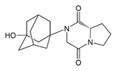 Vildagliptin Dione Impurity ;Vildagliptin Cyclo Dione ; (3-Hydroxytricyclo[3.3.1.13,7]dec-2-yl)-(S)-1-oxo-hexahydropyrrolo[1,2-a]pyrazin-4(1H)-one   |  1789703-36-1