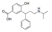 Tolterodine Monoisopropyl 5-Carboxylic Acid Racemate ;  rac-5-Carboxy Desisopropyl Tolterodine ;4-Hydroxy-3-[3-[(1-methylethyl)amino]-1-phenylpropyl]-benzoic acid   |  214601-13-5