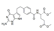 Pemetrexed Dimethyl Ester ;N-[4-[2-(2-Amino-4,7-dihydro-4-oxo-1H-pyrrolo[2,3-d]pyrimidin-5-yl)ethyl]benzoyl]-L-glutamic acid dimethyl ester  |  155405-81-5