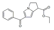 Ketorolac 6-Benzoyl Acid Ethyl Ester ;6-Benzoyl Ketorolac Acid Ethyl Ester ;(1RS)-6-Benzoyl-2,3-dihydro-1H-pyrrolizine-1-carboxylic acid ethyl ester