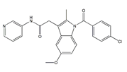 Indomethacin N-Pyridyl Impurity ;N-(3-Pyridyl)indomethacin Amide ;  N-(3-Pyridyl)-1-p-chlorobenzoyl-5-methoxy-2-methylindole-3-acetamide  |  261766-29-4