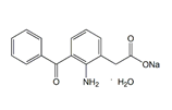 Amfenac Sodium Hydrate ; Sodium 2-(2-amino-3-benzoylphenyl)acetate hydrate ;  2-Amino-3-benzoylbenzeneacetic acid sodium salt hydrate  |  61618-27-7