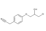 Atenolol imp 12 ; [2-(4-(3-chloro-2-hydroxypropoxy)phenyl) acetonitrile]   |  142037-04-5