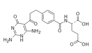 Pemetrexed 3-Oxo Diacid Impurity ;N-[4-[3-(2,6-Diamino-1,4-dihydro-4-oxo-5-pyrimidinyl)-3-oxopropyl] benzoyl]-L-glutamic acid  |  193281-05-9