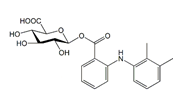 Mefenamic Acid Acyl-β-D-Glucuronide ;(3S,4S,5S,6S)-6-(2-(2,3-Dimethylphenylamino)benzoyloxy)-3,4,5-trihydroxy-tetrahydro-2H-pyran-2-carboxylic acid  |  102623-18-7