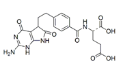 Pemetrexed 6-Oxo Diacid Impurity ;Pemetrexed Keto impurity ;N-[4-[2-(2-Amino-4,5,6,7-tetrahydro-4,6-dioxo-1H-pyrrolo[2,3-d]pyrimidin-5-yl)ethyl]benzoyl]-L-glutamic acid  |  193281-00-4