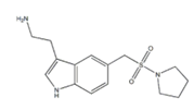 Didesmethyl Almotriptan; 1-[[3-(2-Aminoethyl)-5-indolyl]methanesulfonyl]pyrrolidine; 1-[[[3-(2-Aminoethyl)-1H-indol-5-yl]methyl]sulfonyl]pyrrolidine; 5-[(1-Pyrrolidinylsulfonyl)methyl]-1H-indole-3-ethanamine  |  181178-24-5