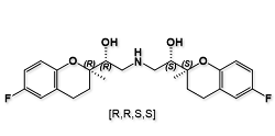 Nebivolol (R,R,S,S)-Isomer ;(2R,αR,αS,2S)-α,α-[Iminobis(methylene)]bis[6-fluoro-3,4-dihydro-2H-1-benzopyran-2-methanol] ;