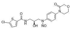 Nitroso-Rivaroxaban-Oxazolidine Ring-opened impurity; (S)-5-chloro-N-(2-hydroxy-3-(nitroso(4-(3-oxomorpholino)phenyl)amino)propyl)thiophene-2-carboxamide