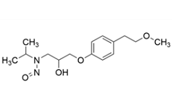 N-Nitroso metoprolol; N-(2-hydroxy-3-(4-(2-methoxyethyl)phenoxy)propyl)-N-isopropylnitrous amide | 138768-62-4