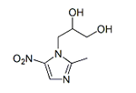Ornidazole 3-Hydroxy Analog ; Ornidazole Diol ;3-(2-Methyl-5-nitro-1H-imidazol-1-yl)propane-1,2-diol  |  62580-80-7