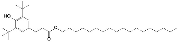 Irganox 1076;Octadecyl 3-(3,5-di-tert-butyl-4-hydroxyphenyl)propanoate/2082-79-3