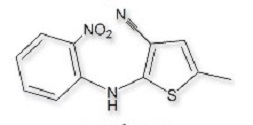 Olanzapine Impurity A ; Olanzapine Related Compound A ; 5-Methyl-2-((2-nitrophenyl)amino)-3-thiophenecarbonitrile ;