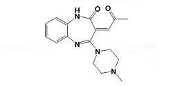 Olanzapine Lactam ; (3Z)-1,3-Dihydro-4-(4-methyl-1-piperazinyl)-3-(2-oxopropylidene)-2H-1,5-benzodiazepin-2-one ;