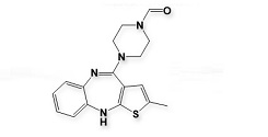 Olanzapine N-Formyl Impurity ; 2-Methyl-4-(4-formyl-1-piperazinyl)-10H-thieno-[2,3-b][1,5]-benzodiazepine ;