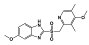 Omeprazole EP Impurity D; Esomeprazole EP Impurity D ; Esomeprazole USP Related Compound A ; Omeprazole sulphone ; 5-Methoxy-2-[[(4-methoxy-3,5-dimethylpyridin-2-yl)methyl]sulphonyl]-1H-benzimidazole; 88546-55-8