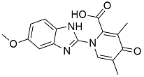 Omeprazole impurity O; Omeprazole Impurity II; Esomeprazol impurity H; Omeprazole Hydrolysis Impurity; ; Omeprazole -Pyride Acid Sodium Salt; Omeprazole Pyridone Acid Sodium Salt ; 1-(5-Methoxy-1H-benzo[d]imidazol-2-yl)-3,5-dimethyl-4-oxo-1,4-dihydropyridine-2-carboxylic acid;  1227380-90-6 (acid)