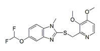 N-Methyl Pantoprazole Sulfide 5-Difluoromethoxy Analog ; 5-(Difluoromethoxy)-2-[[(3,4-dimethoxy-2-pyridinyl) methyl]sulfanyl]-1-methyl -1H-benzimidazole