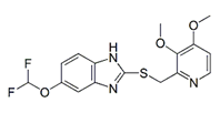 Pantoprazole EP Impurity B ; Pantoprazole BP Impurity B ;Pantoprazole USP Related Compound B ;Pantoprazole Sulfide ; 5-(Difluoromethoxy)-2-[[(3,4-dimethoxy-2-pyridinyl)methyl]thio]-1H-benzimidazole  |  102625-64-9 