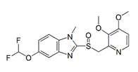 Pantoprazole EP Impurity D ; Pantoprazole BP Impurity D ;Pantoprazole USP RC D ; N1-Methyl Pantoprazole ; 5-(Difluoromethoxy)-2-[[(3,4-dimethoxy-2-pyridinyl) methyl]sulfinyl]-1-methyl -1H-benzimidazole  | 624742-53-6