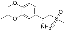 R-Isomer; (R)-1-(3 -ethoxy-4-methoxyphenyl )-2-(methyl sulfonyl) ethan-1-amine; 608142-27-4