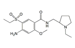Amisulpride ; 4-Amino-N-[(1-ethyl-2-pyrrolidinyl)methyl]-5-(ethylsulfonyl)-2-methoxybenzamide |  71675-85-9