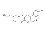 Hydroxychloroquine Acid ; 2-((7-Chloroquinolin-4-yl)amino)-5-(ethyl(2-hydroxyethyl)amino)pentanoic acid  |  645406-24-2
