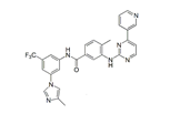 Nilotinib ;4-Methyl-N-[3-(4-methyl-1H-imidazol-1-yl)-5-(trifluoromethyl)phenyl]-3-[[4-(3-pyridinyl)-2-pyrimidinyl]amino]-benzamide  |  641571-10-0