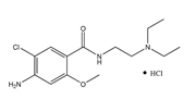 Metoclopramide HCl hydrate ; 4-Amino-5-chloro-N-[2-(diethylamino)ethyl]-2-methoxybenzamide hydrochloride  |  7232-21-5; 54143-57-6
