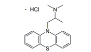 Promethazine HCl ;Promethazine Hydrochloride ;(2RS)-N,N-Dimethyl-1-(10H-phenothiazin-10-yl)propan-2-amine hydrochloride |   58-33-3