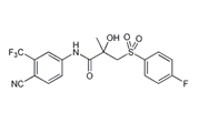 Bicalutamide ;(2R)-N-[4-cyano-3-(trifluoromethyl)phenyl]-3-(4-fluorophenyl)sulfonyl-2-hydroxy-2-methylpropanamidenone  |  90357-06-5