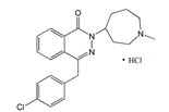 Azelastine HCl ;4-(4-Chlorobenzyl)-2-[(4RS)-1-methylhexahydro-1H-azepin-4-yl]phthalazin-1(2H)-one hydrochloride  |  79307-93-0