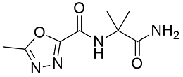 Raltegravir Impurity 11 ; N-(1-amino-2-methyl-1-oxopropan-2-yl)-5-methyl-1,3,4-oxadiazole-2-carboxamide