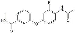 Regorafenib EP Impurity B ; 4-(4-Acetamido-3-fluorophenoxy)-N-methylpicolinamide ;  2141961-84-2