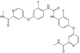 Regorafenib EP Impurity D ; 1,3-Bis(2-fluoro-4-(2-(methylcarbamoyl)pyridin-4-yloxy)phenyl)urea ; 2438857-80-6