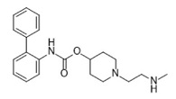 Revefenacin Impurity 6; 1-(2-(methylamino)ethyl)piperidin-4-yl [1,1'-biphenyl]-2-ylcarbamate; 743460-48-2