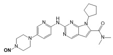 Ribociclib Impurity 11; 7-cyclopentyl-N,N-dimethyl-2-((5-(4-nitrosopiperazin-1-yl)pyridin-2-yl)amino)-7H-pyrrolo[2,3-d]pyrimidine-6-carboxamide