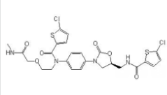Rivaroxaban  diamine impurity; (S)-5-Chloro-N-(4-(5-((5-chlorothiophene-2-carboxamido)methyl)-2-oxooxazolidin-3-yl)phenyl)-N-(2-(2-methylamino-2-oxoethoxy)ethyl)-thiophene-2-carboxamide