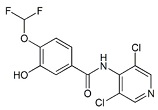 Roflumilast Related compound B; Roflumilast Descyclopropylmethyl Impurity; 3-(Hydroxy)-N-(3,5-dichloro-4-pyridinyl)-4-(difluoromethoxy)benzamide; 1391052-76-8
