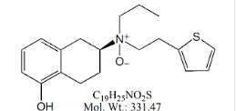 Rotigotine EP Impurity E (Base) ; Rotigotine N-Oxide ;  (2S)-5-Hydroxy-N-propyl-N-[2-(thiophen-2-yl)ethyl]-1,2,3,4-tetrahydronaphthalen-2-amine N-oxide ;