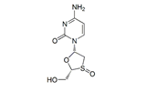 Lamivudine Sulfoxide ; 4-Amino-1-[(2R,5S)-2-(hydroxymethyl)-1,3-oxathiolan-5-yl] pyrimidin-2(1H)-one S-oxide | 1235712-40-9