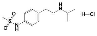 Sotalol Related Compound C ;N-(4-(2-(isopropylamino)ethyl)phenyl)methanesulfonamide hydrochloride/16974-44-0