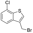 Sertaconazole EP Impurity B; 3-(Bromomethyl)-7-chloro-1-benzothiophen ; CAS # 17512-61-7